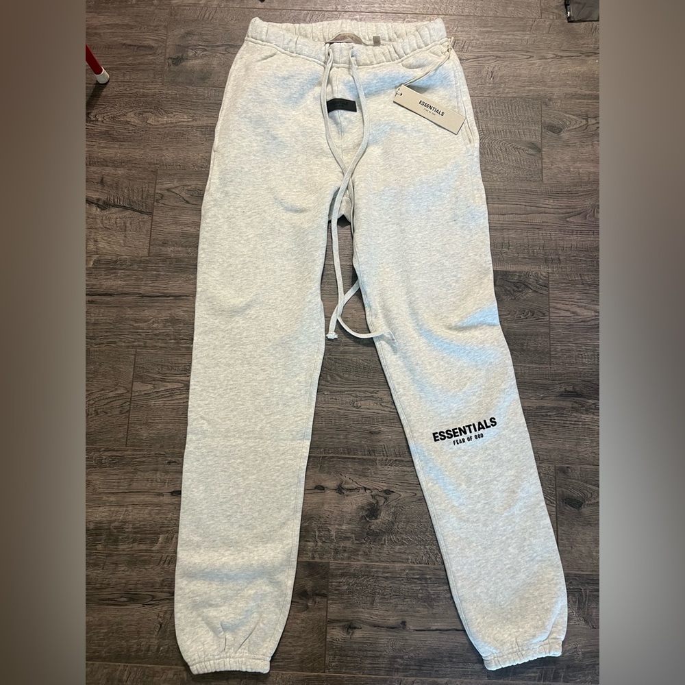 Essentials Heather Gray and White Loungewear